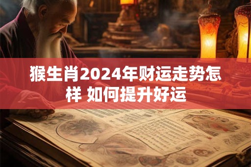 猴生肖2024年财运走势怎样 如何提升好运