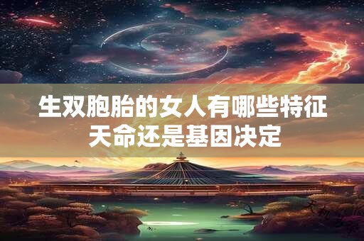生双胞胎的女人有哪些特征 天命还是基因决定