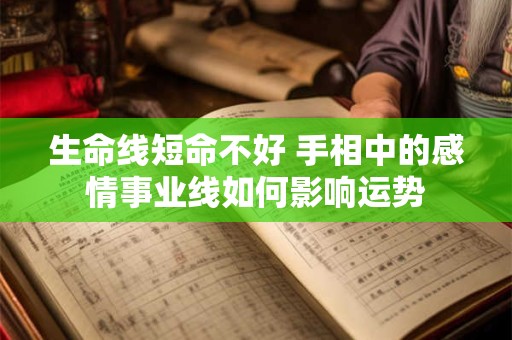 生命线短命不好 手相中的感情事业线如何影响运势