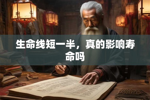 生命线短一半，真的影响寿命吗