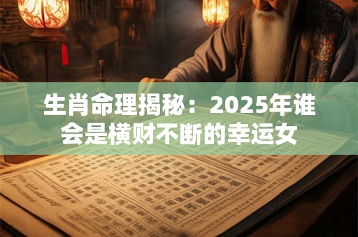 生肖命运TOP3是谁 快来看看你的属相上榜没