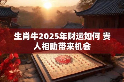 生肖牛2025年财运如何 贵人相助带来机会
