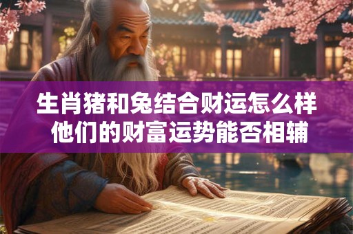 生肖猪和兔结合财运怎么样 他们的财富运势能否相辅相成