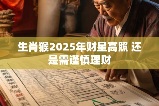 生肖猴2025年财星高照 还是需谨慎理财