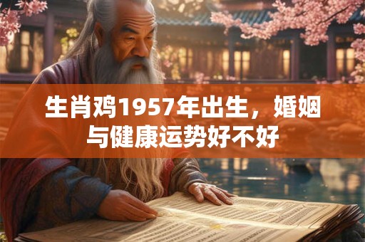 生肖鸡1957年出生，婚姻与健康运势好不好