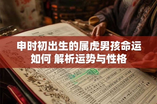 申时初出生的属虎男孩命运如何 解析运势与性格