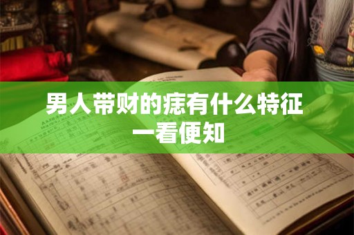男人带财的痣有什么特征 一看便知