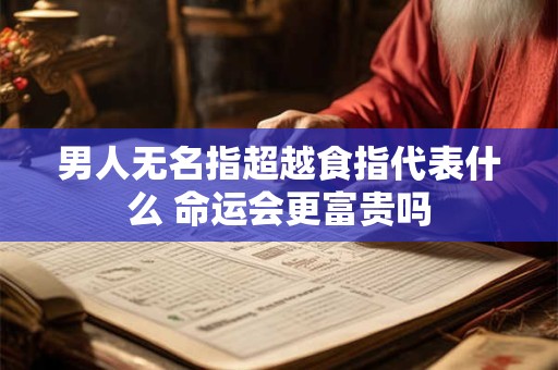 男人无名指超越食指代表什么 命运会更富贵吗