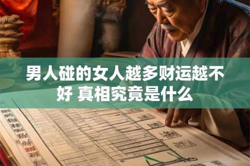 男人碰的女人越多财运越不好 真相究竟是什么