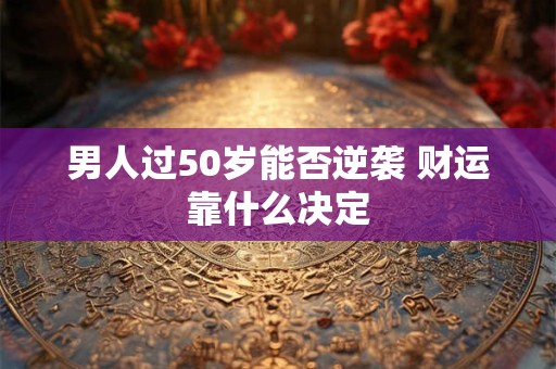 男人过50岁能否逆袭 财运靠什么决定
