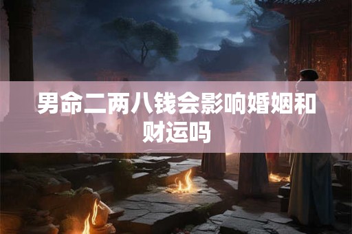 男命二两八钱会影响婚姻和财运吗