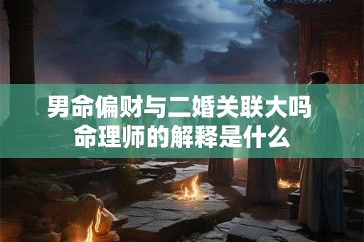 男命偏财与二婚关联大吗 命理师的解释是什么