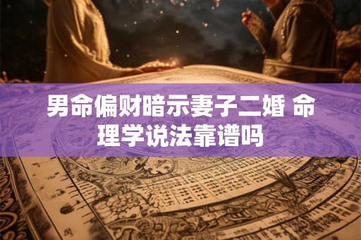 男命偏财暗示妻子二婚 命理学说法靠谱吗