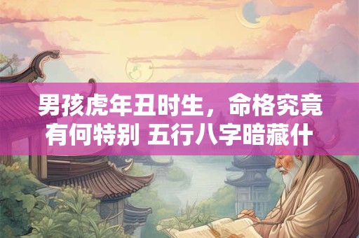 男孩虎年丑时生，命格究竟有何特别 五行八字暗藏什么天机