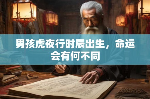 男孩虎夜行时辰出生，命运会有何不同