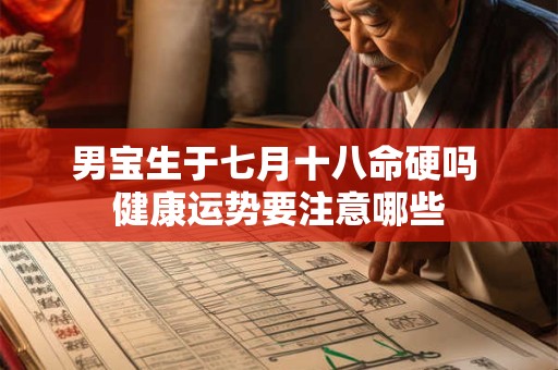 男宝生于七月十八命硬吗 健康运势要注意哪些