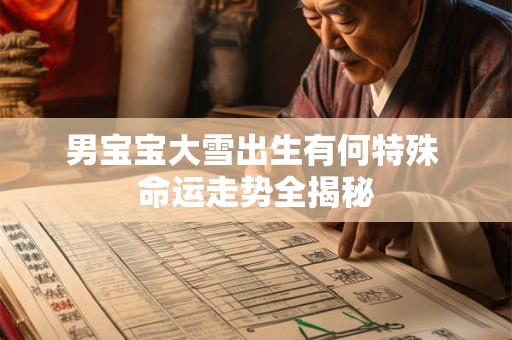 男宝宝大雪出生有何特殊 命运走势全揭秘