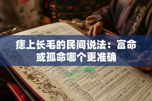 痣上长毛的民间说法：富命或孤命哪个更准确