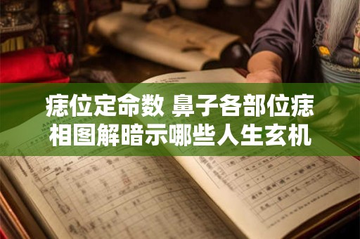 痣位定命数 鼻子各部位痣相图解暗示哪些人生玄机