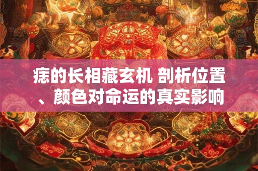 痣的长相藏玄机 剖析位置、颜色对命运的真实影响