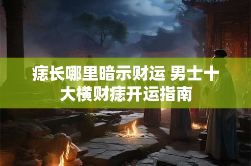 痣长哪里暗示财运 男士十大横财痣开运指南