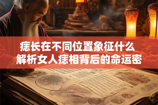 痣长在不同位置象征什么 解析女人痣相背后的命运密码