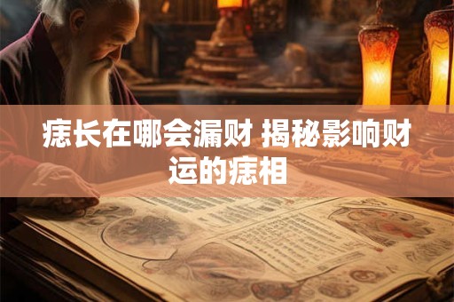 痣长在哪会漏财 揭秘影响财运的痣相