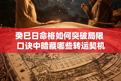 癸巳日命格如何突破局限 口诀中暗藏哪些转运契机