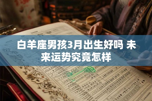 白羊座男孩3月出生好吗 未来运势究竟怎样