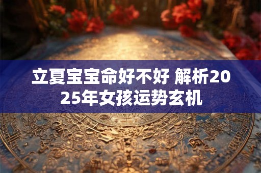 立夏宝宝命好不好 解析2025年女孩运势玄机