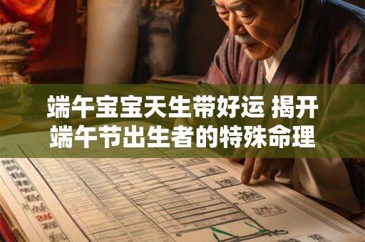 端午宝宝天生带好运 揭开端午节出生者的特殊命理