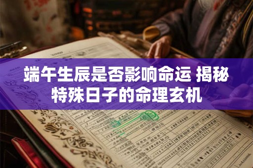端午生辰是否影响命运 揭秘特殊日子的命理玄机