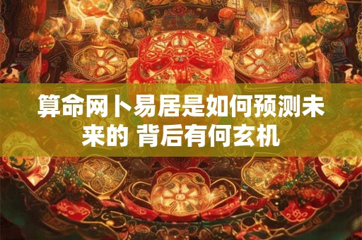 算命网卜易居是如何预测未来的 背后有何玄机