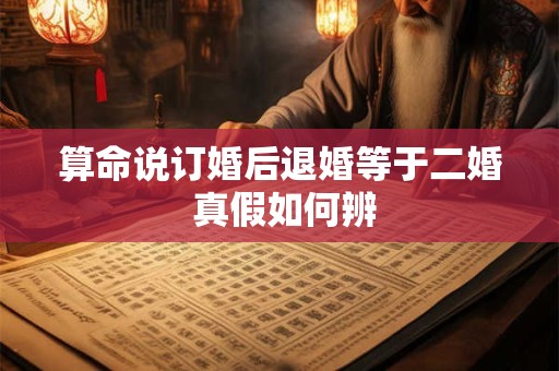 算命说订婚后退婚等于二婚 真假如何辨