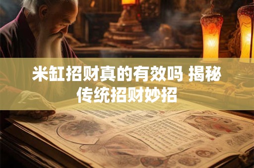 米缸招财真的有效吗 揭秘传统招财妙招