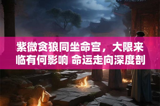 紫微贪狼同坐命宫，大限来临有何影响 命运走向深度剖析
