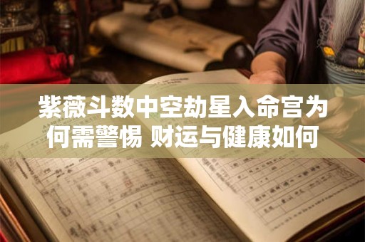 紫薇斗数中空劫星入命宫为何需警惕 财运与健康如何规避缺陷