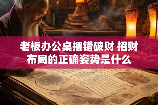 老板办公桌摆错破财 招财布局的正确姿势是什么