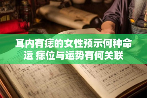耳内有痣的女性预示何种命运 痣位与运势有何关联