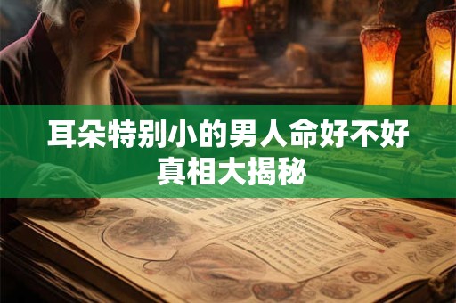 耳朵特别小的男人命好不好 真相大揭秘