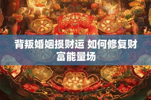 背叛婚姻损财运 如何修复财富能量场