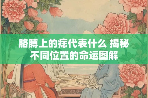 胳膊上的痣代表什么 揭秘不同位置的命运图解