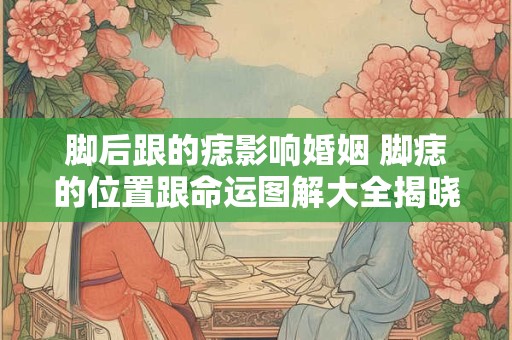 脚后跟的痣影响婚姻 脚痣的位置跟命运图解大全揭晓