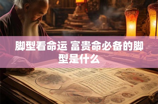 脚型看命运 富贵命必备的脚型是什么