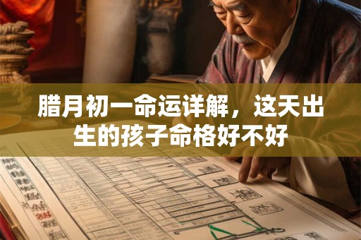 腊月初一命运详解，这天出生的孩子命格好不好