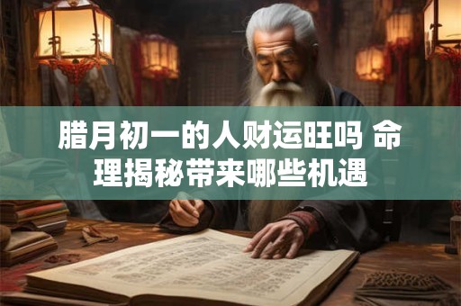 腊月初一的人财运旺吗 命理揭秘带来哪些机遇