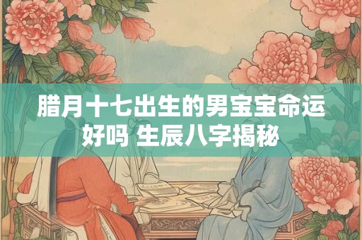 腊月十七出生的男宝宝命运好吗 生辰八字揭秘