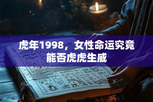 虎年1998，女性命运究竟能否虎虎生威