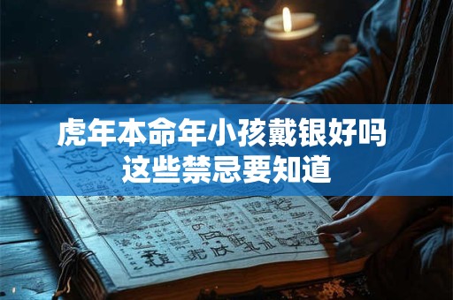 虎年本命年小孩戴银好吗 这些禁忌要知道