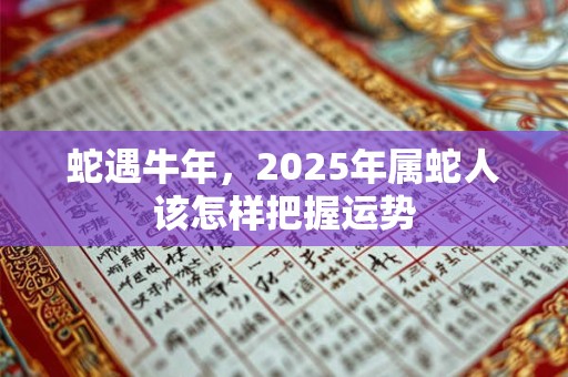蛇遇牛年，2025年属蛇人该怎样把握运势